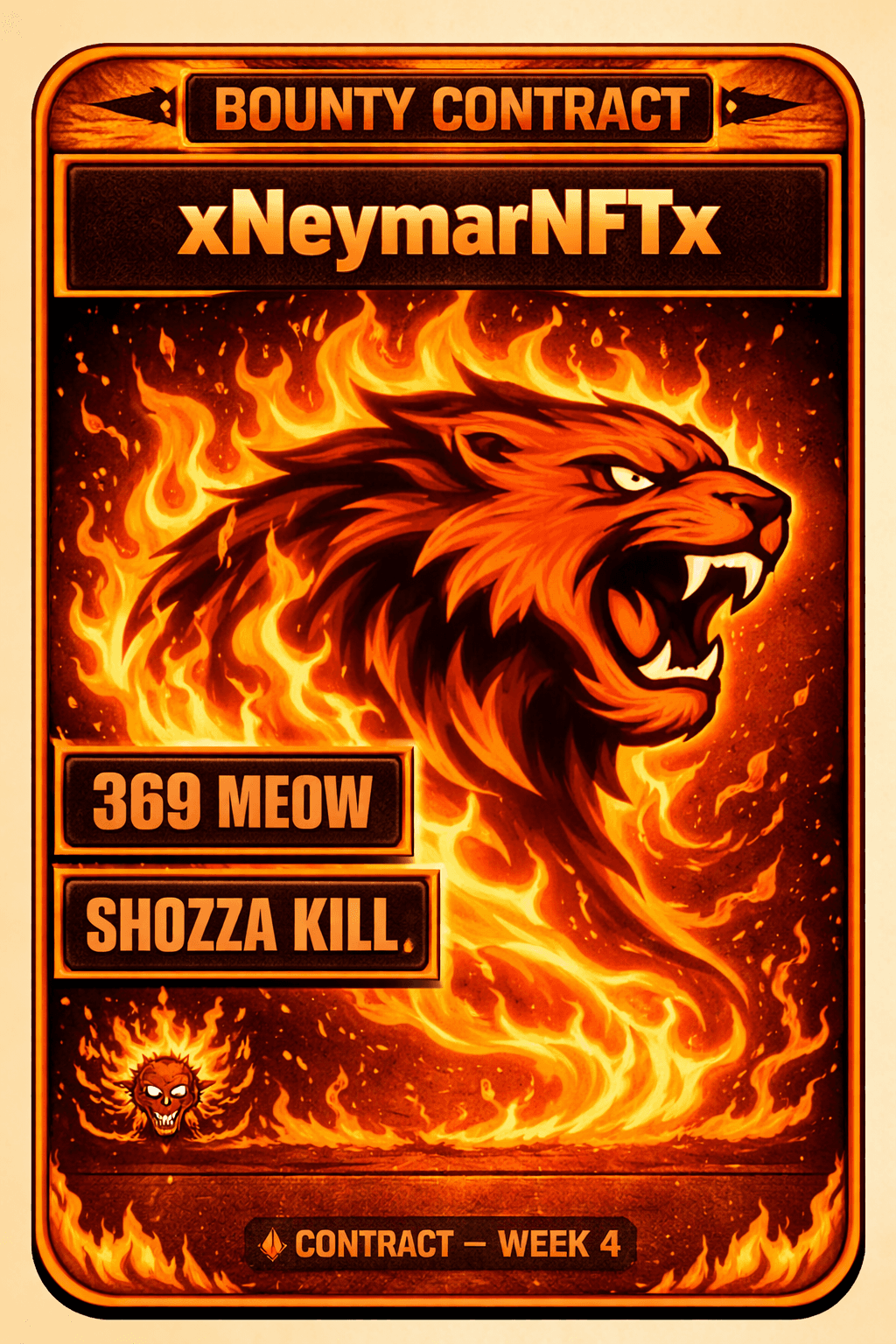 Contract card for Fury Gaming Guild