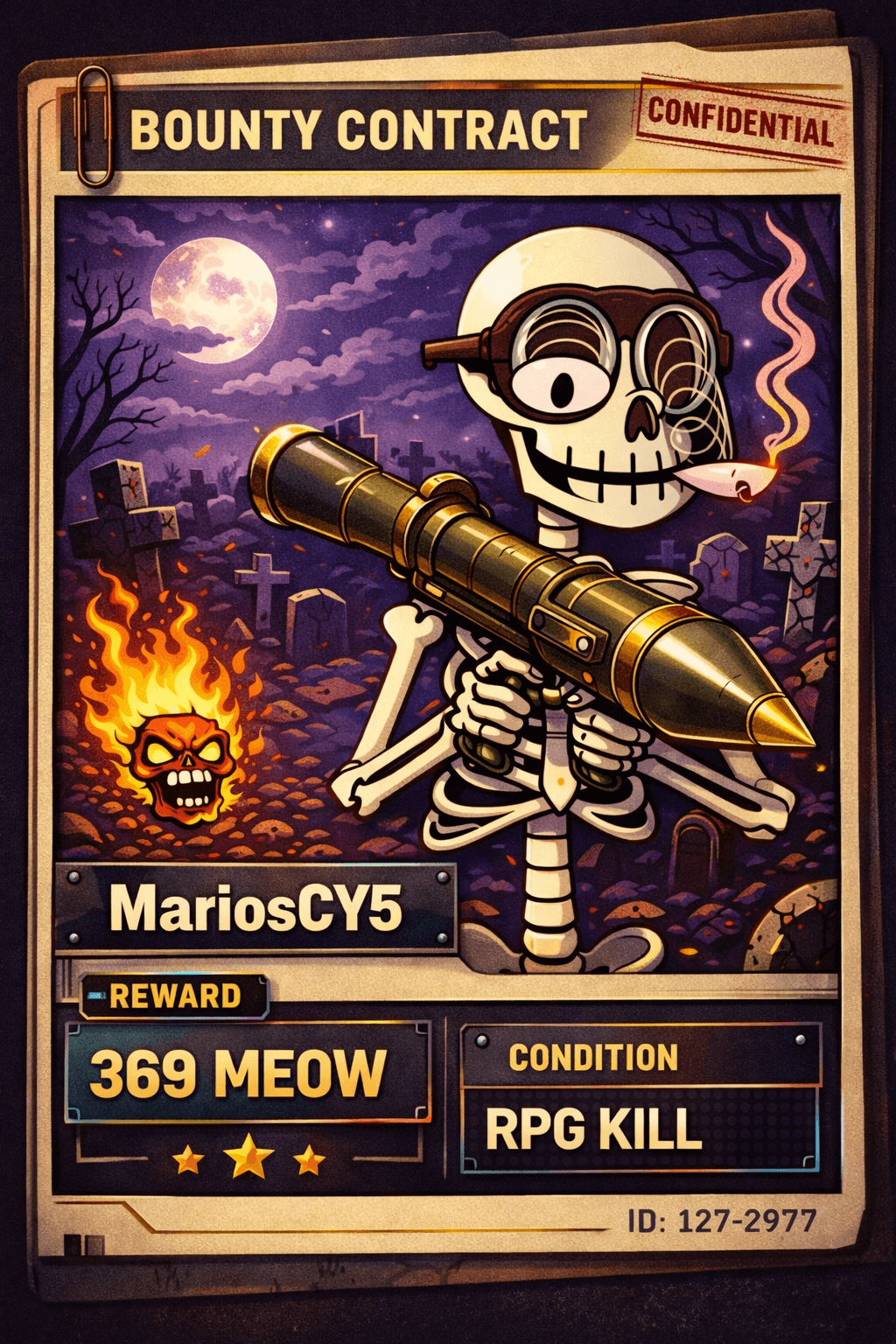 Contract card for MariosCY5