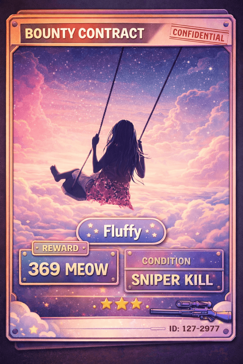 Contract card for fluffy