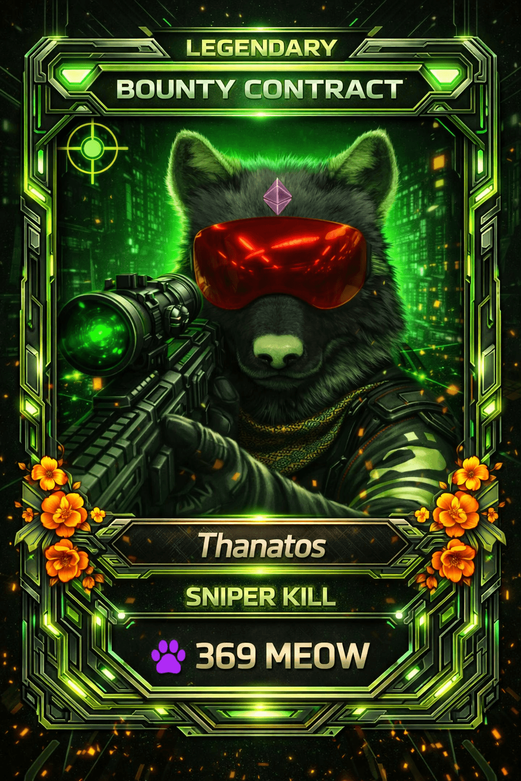 Contract card for Thanatos Wilder