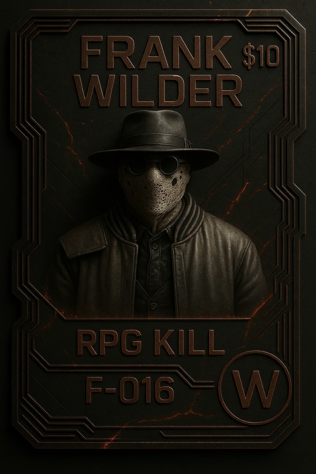 Contract card for Frank Wilder